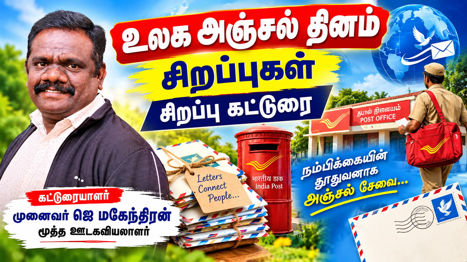 அக்டோபர் 9 உலக அஞ்சல் தினம்